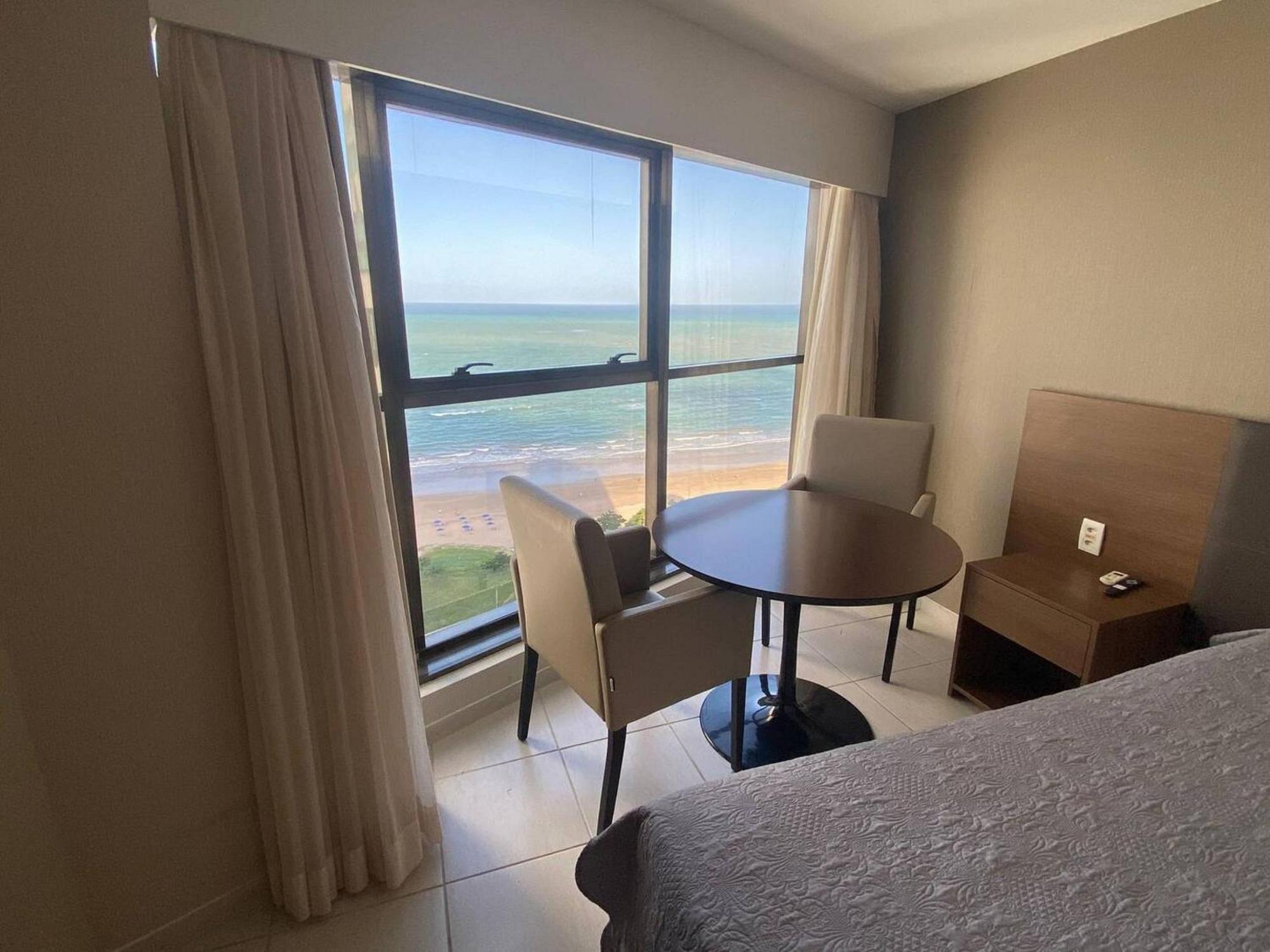 Flat Beira Mar Academia Piscina Boa Viagem Recife - Com Cafe Da Manha Opcional Apartment Exterior foto